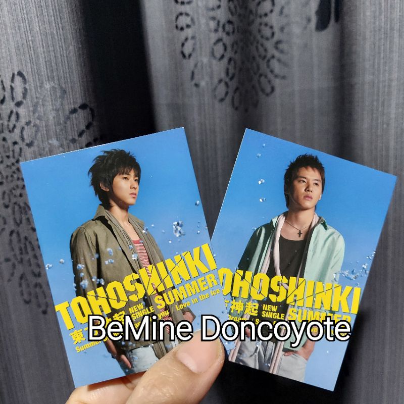 BOOKED TVXQ SUMMER JAPAN ALBUM PHOTOCARD YUNHO DAN JUNSU