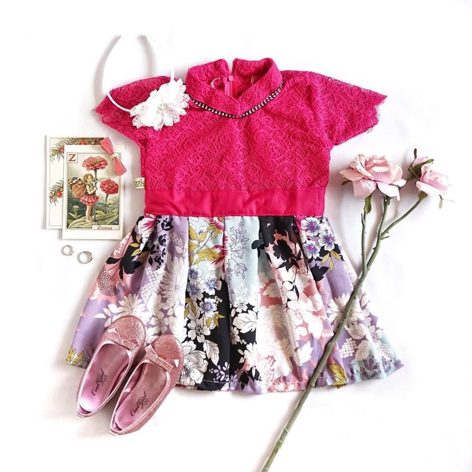 DRESS BELINDA ROK FIRDAUS/DRESS ANAK/GAUN ANAK/BAJUNIK