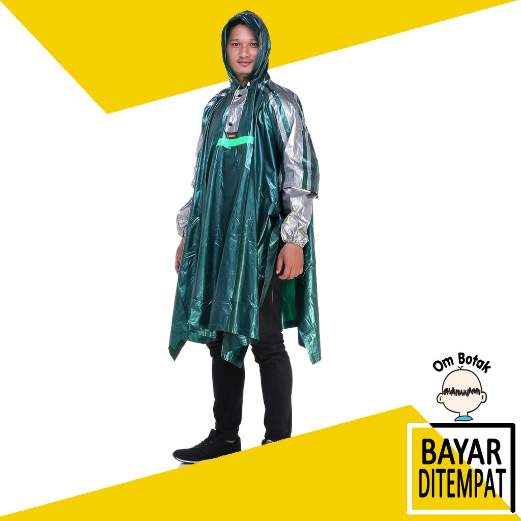 Jas Hujan Poncho FORTUNA 711 Elmondo Dewasa Motor Karet batman asv