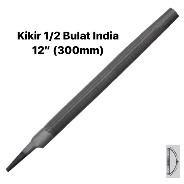 Jual Kikir Bulat Kasar Bastard Inch Mm Unique Star Kikir Besi India Original Produk