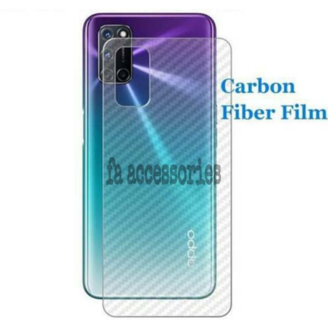 FA Skin Carbon OPPO A11K A33 2020 A52 A53 A54 A92 a12 A72 A74 5G k Skin Carbon antigores belakang