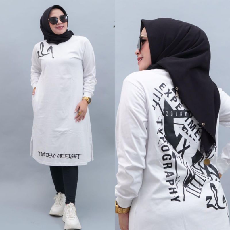 TERMURAHCODORI100%TUNIK ZOLAQU PUTIH ORIGINAL
