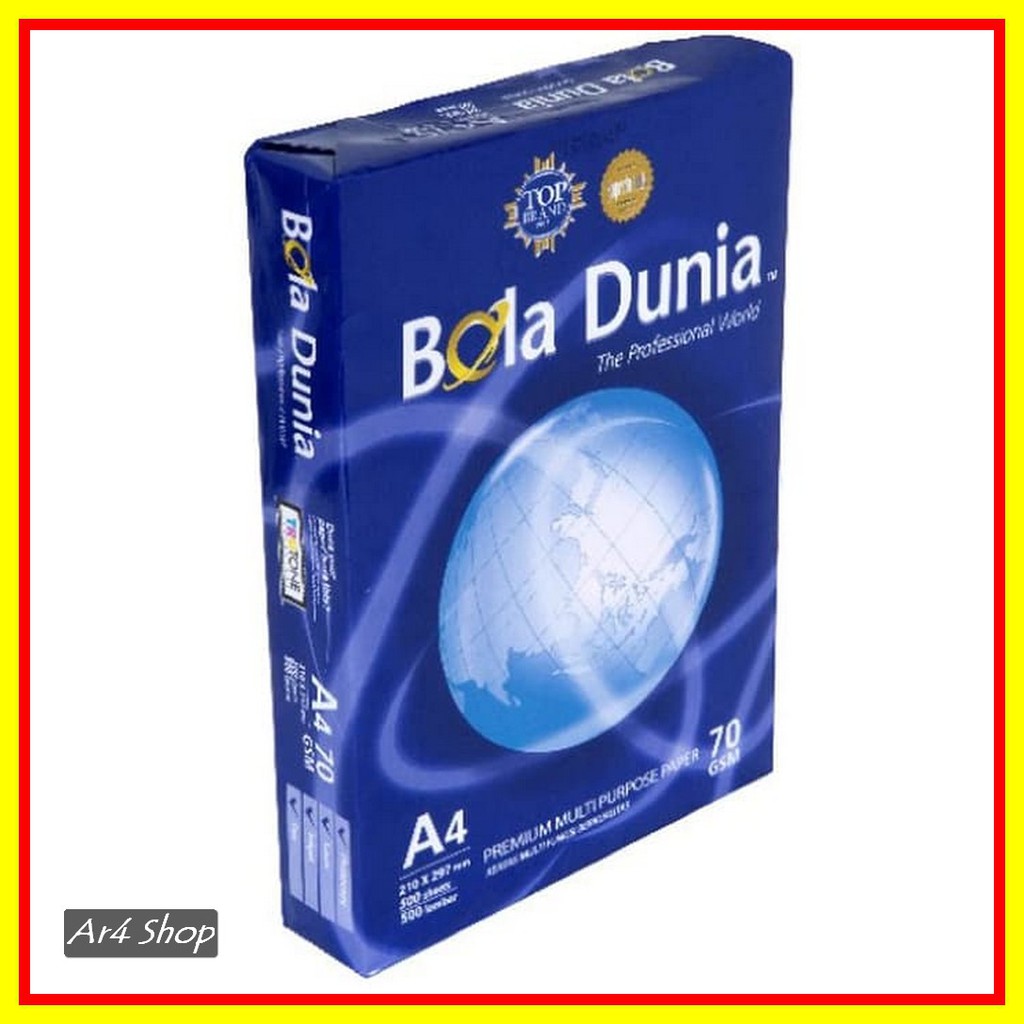 

Paper - Bola Dunia - A4 70Gsm