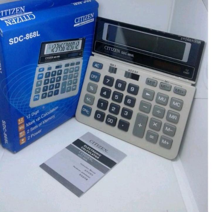 

Model baru - Kalkulator Citizen SDC 868 L Kalkulator 12 Digit Sudah Termasuk Batrai ,,