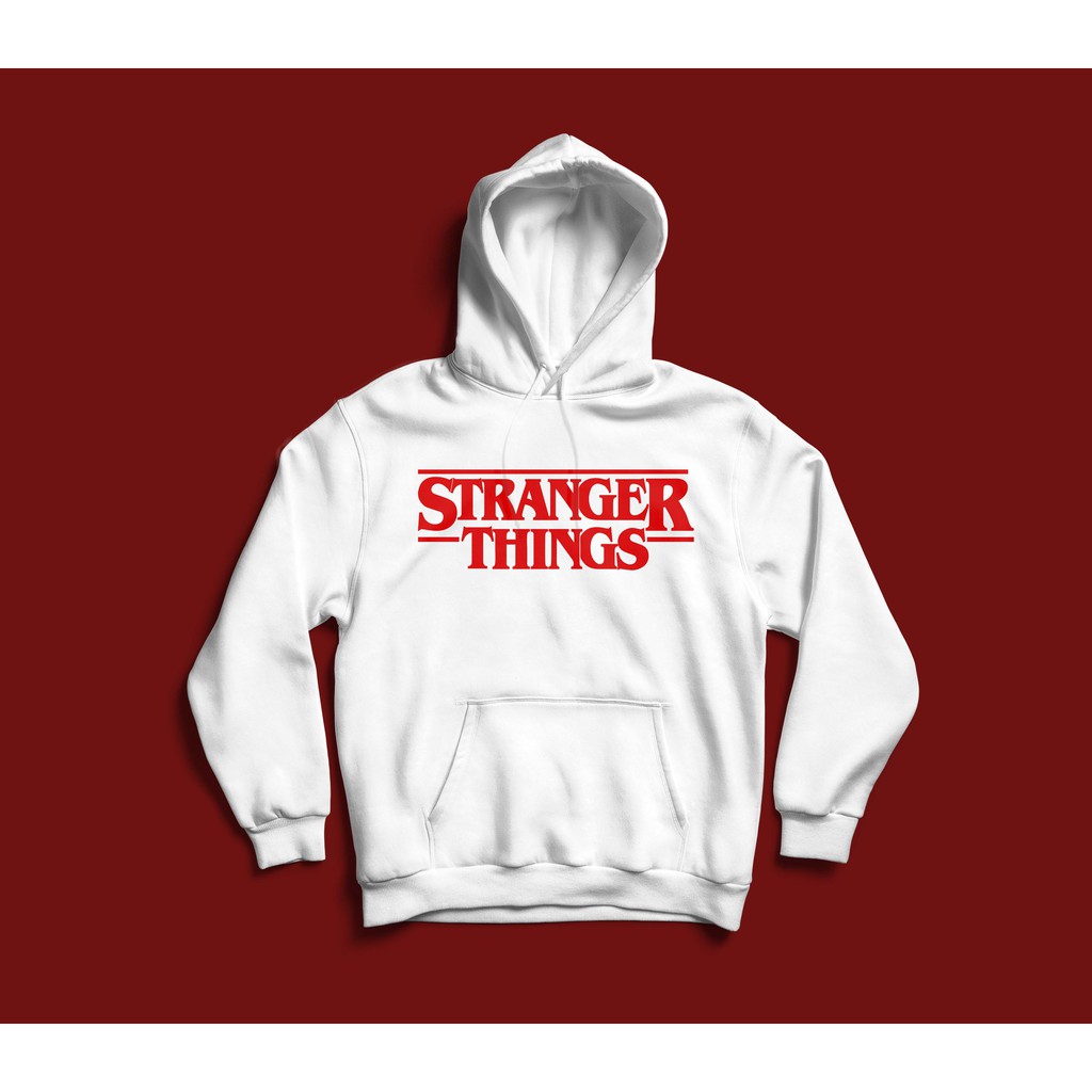 stranger things white hoodie