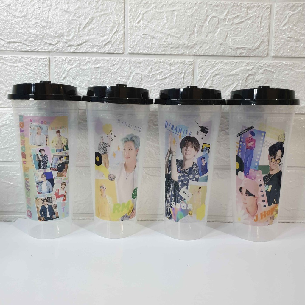 [Wajib Order Kardus/Bubblewrap] Reusable Cup ver bts Aesthetic (READY STOK)