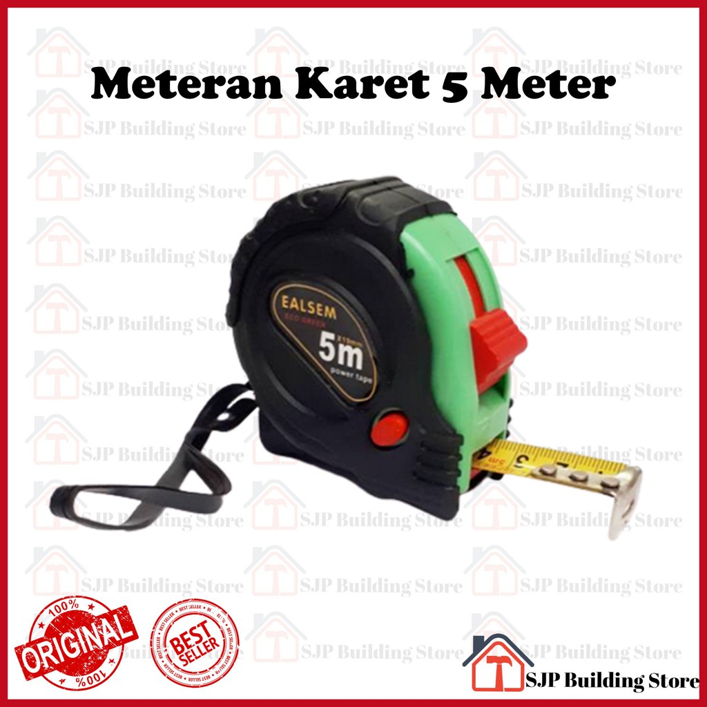 [COD] Meteran Karet Tukang Measuring Tape 5 Meter  - High Quality