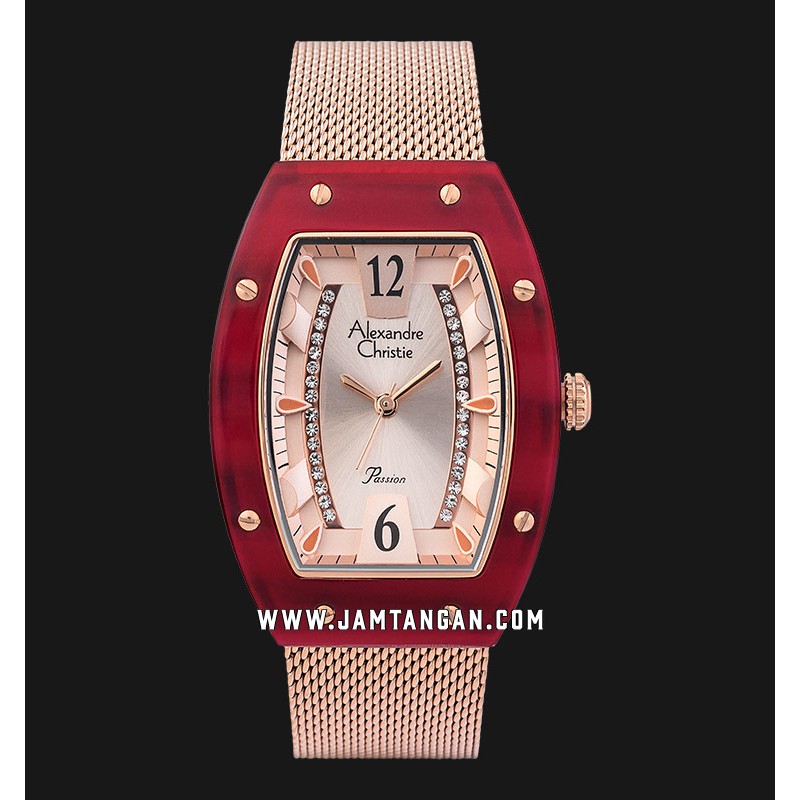 Alexandre Christie Passion AC 2778 LH BRGRG Ladies Rose Gold Dial Rose Gold Stainless Steel