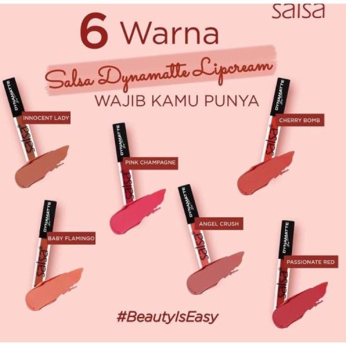 Salsa Dynamatte Lip Cream Long Lasting Matte Lipcream BPOM (VIC)