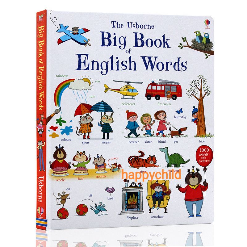 original the Usborne Big book of English Words buku anak buku sd buku happychild