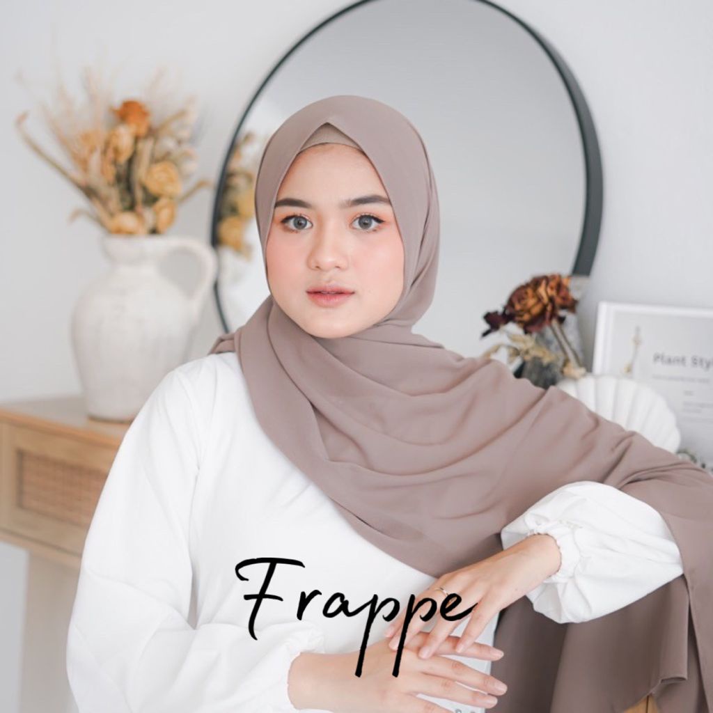 [PROMO] PASHMINA CERUTY BABYDOL / JILBAB / TERMURAH / PASHMINA / KERUDUNG PASHMINA CRUTY / GOJEK/OCD-CERUTY FRAPPE