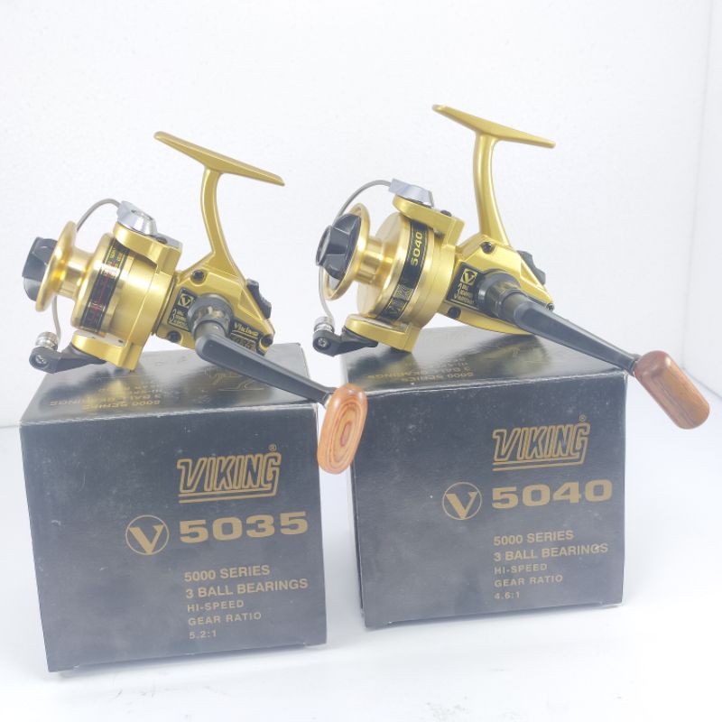 reel/gulungan pancing/katrol pancing merk viking 5035,5040 ball bearing 3.