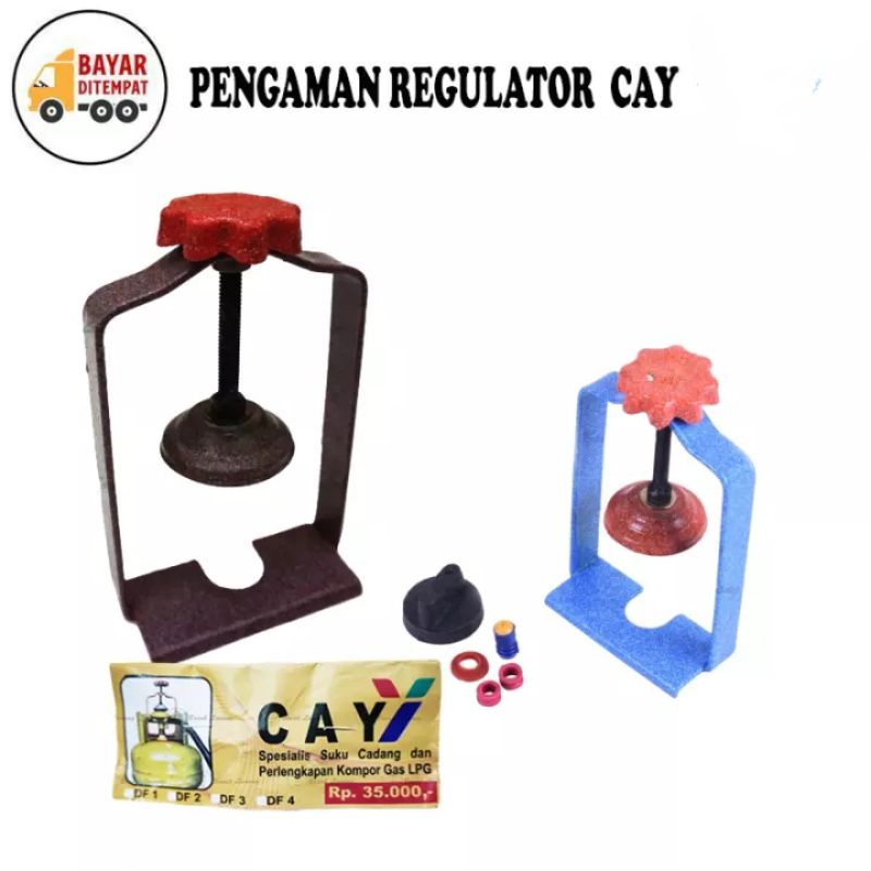 penjepit regulator tabung gas / pengaman gas /alat penekan regulator / bracket tabung gas