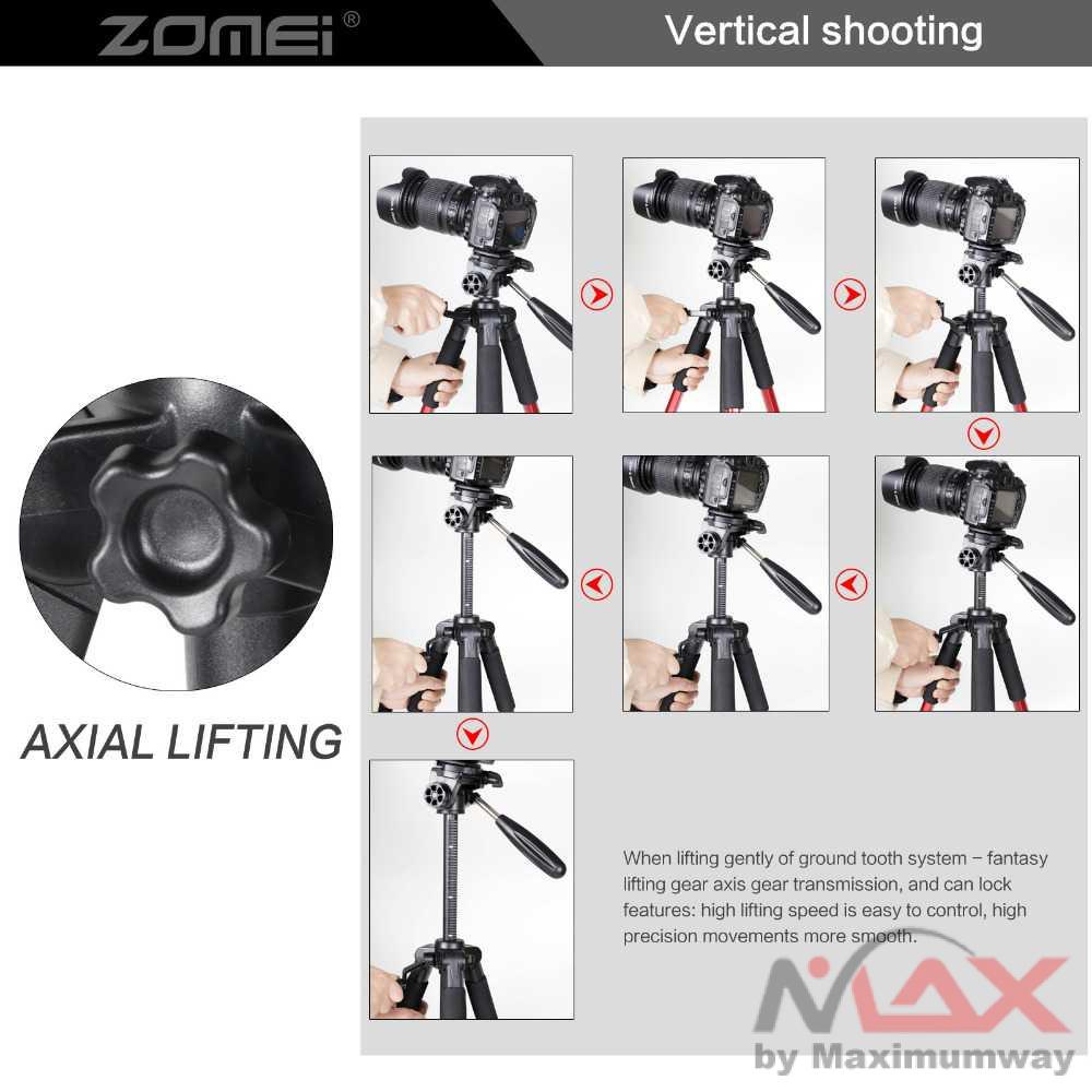 Tripod Profesional Zomei Professional DSLR Tripod &amp; Pan Head - Q111 Warna Hitam