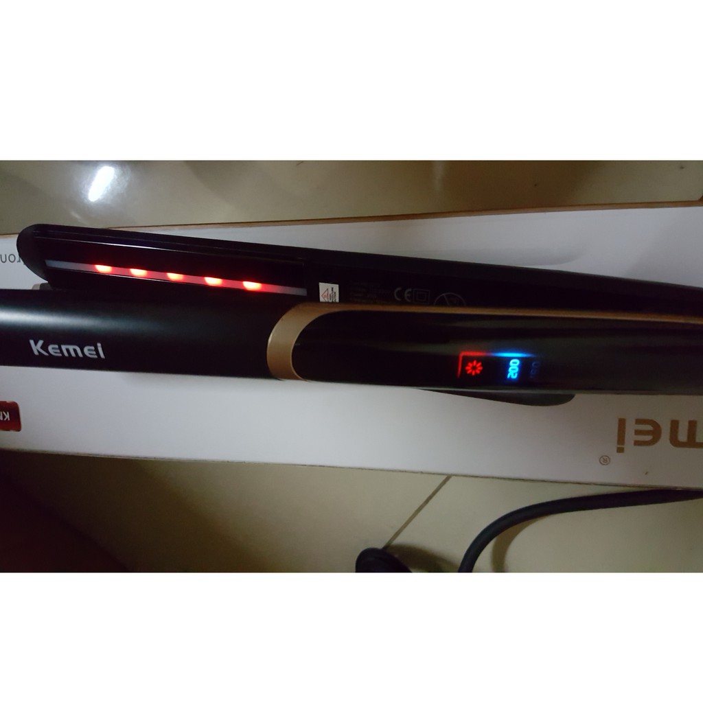 KEMEI KM 2219 INFRARED Catok Rambut perfect curly lurus 01-113-km