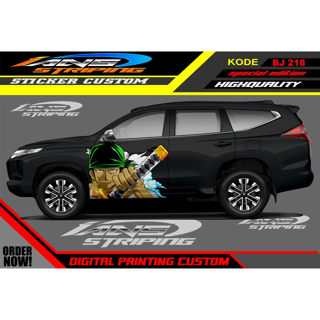 STICKER VARIASI MOBIL PAJERO, INOVA, FORTUNER