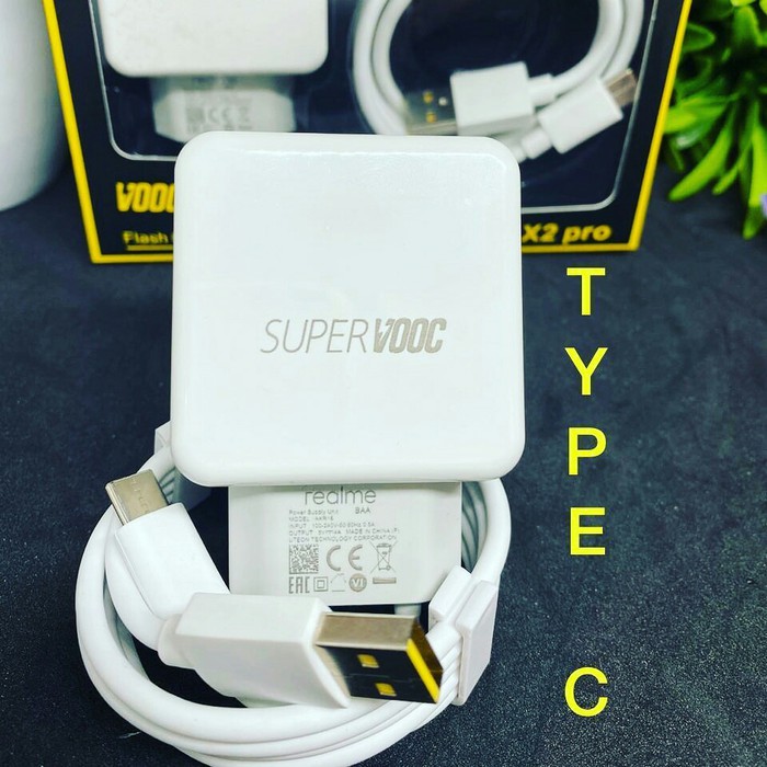 Charger Realme X2pro Tipe C Supervooc casan super vooc original fast charging 5 pro 6 pro c2 3 pro