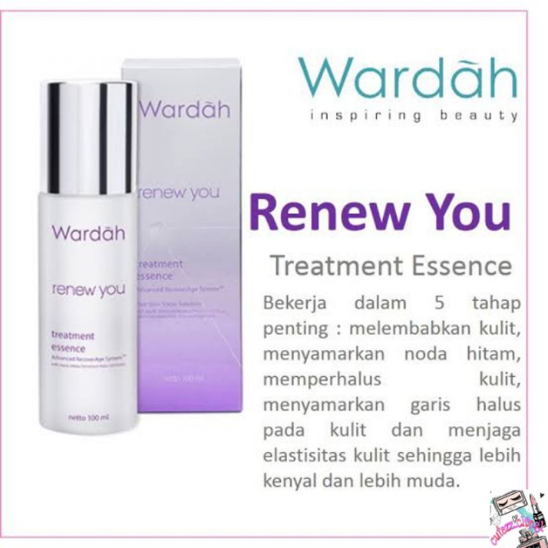 ☃Cutezz_Ching1☃New!!Wardah Renew You Toner Essence 100ml