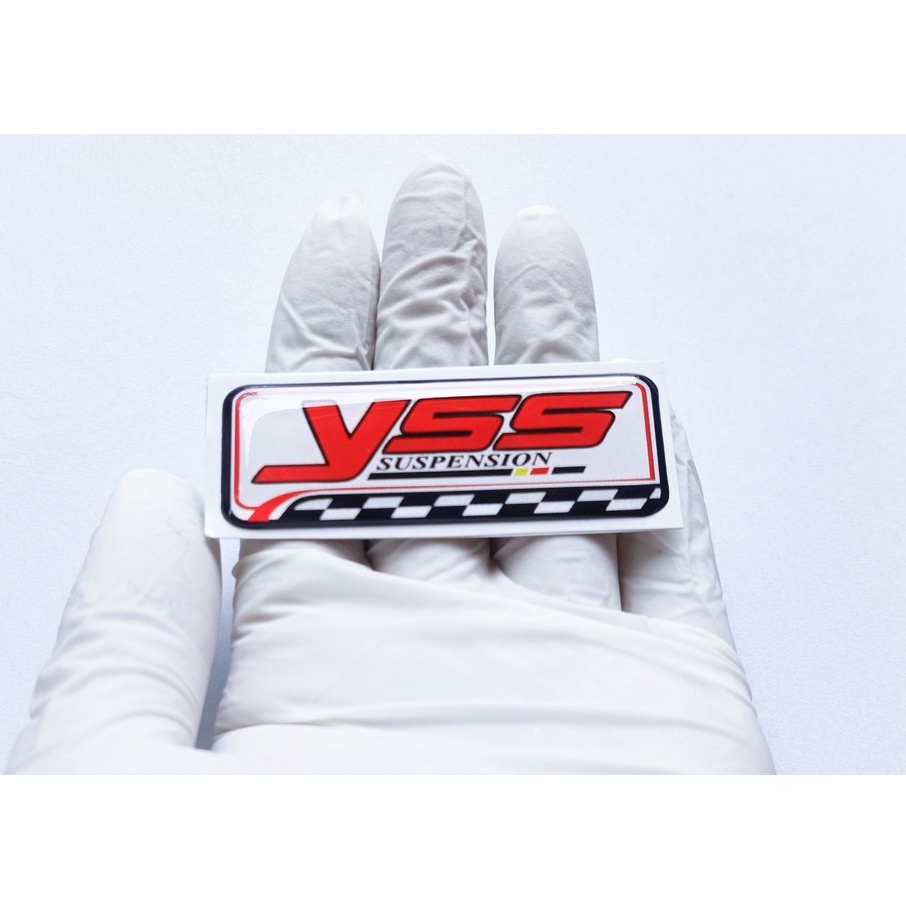 Emblem sticker YSS suspension/stiker timbul yss