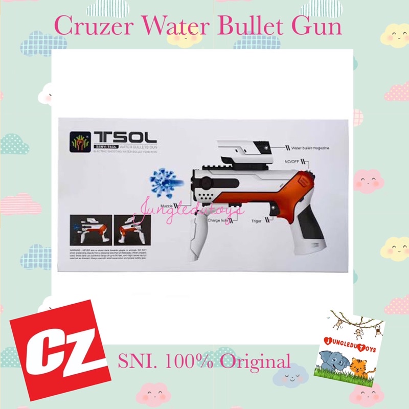 Cruzer Tsol Water Bullet Gun Original Mainan Tembak Peluru Air