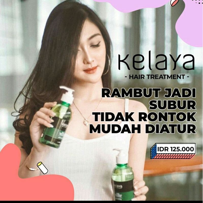 (FREE HAND SANITIZER) ORIGINAL Kelaya Hair Treatment Shampoo and Hair Tonic/ Shampo Botak Rontok Penumbuh Rambut