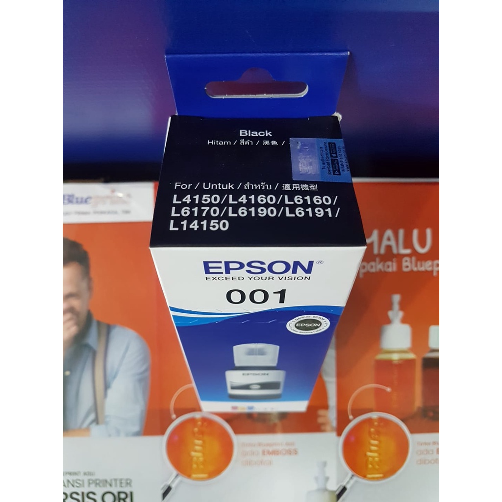 Tinta Epson 001 1 set  001 Tinta L3210 L4150, L4160, L6160, L6170, L6190 Tinta 001 ORIGINAL