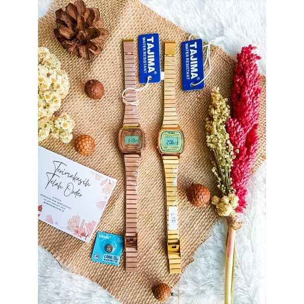 Jam Tangan Tajima Original Tali Rantai, Diameter Kecil Mewah Banget