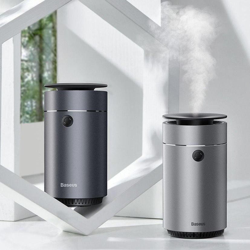 BASEUS ORIGINAL Time Aromatherapy Car Humidifier SILVER Aroma Mist Purifier Difuser Untuk Mobil-4