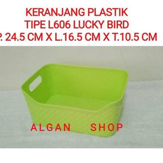  Keranjang  Plastik L606 Bakul Nampan Tray Wadah Baskom 