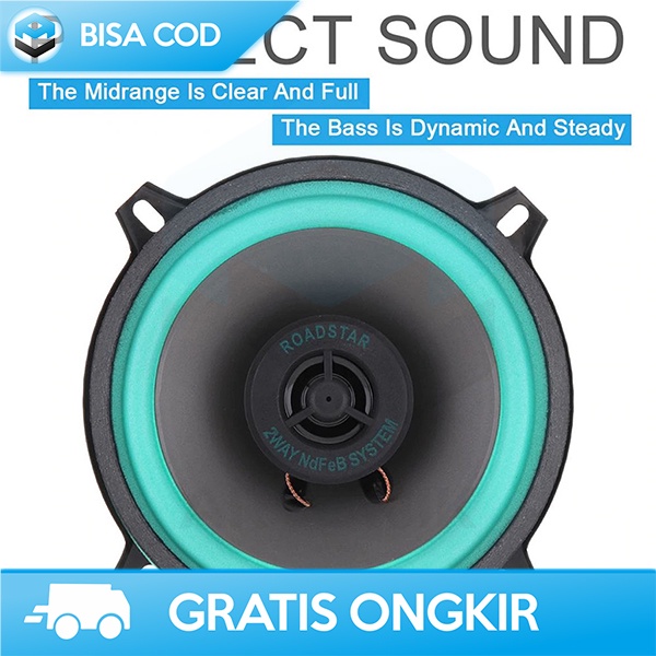 SPEAKER SUBWOOFER SPEKER MOBIL HIFI TAFFSTUDIO 5 INCH 1PCS 100WATT 12V