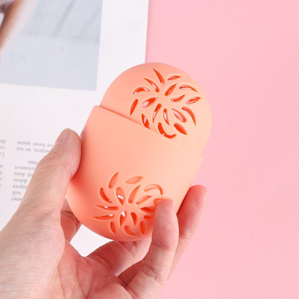 Case Holder Penyimpanan Spons Puff Bentuk Nanas Anti Jamur Untuk Makeup