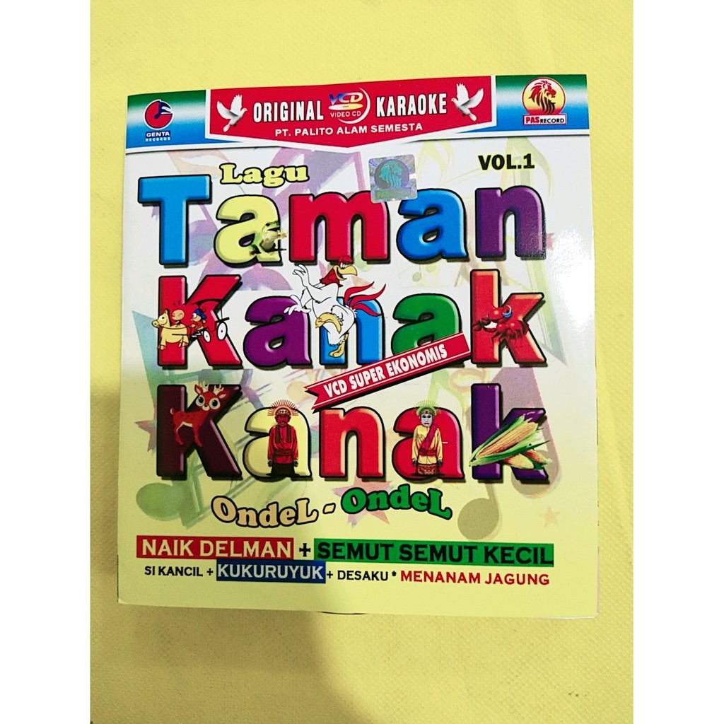 PROMO KASET VCD VIDEO MUSIK ORIGINAL LAGU KARAOKE TAMAN KANAK KANAK