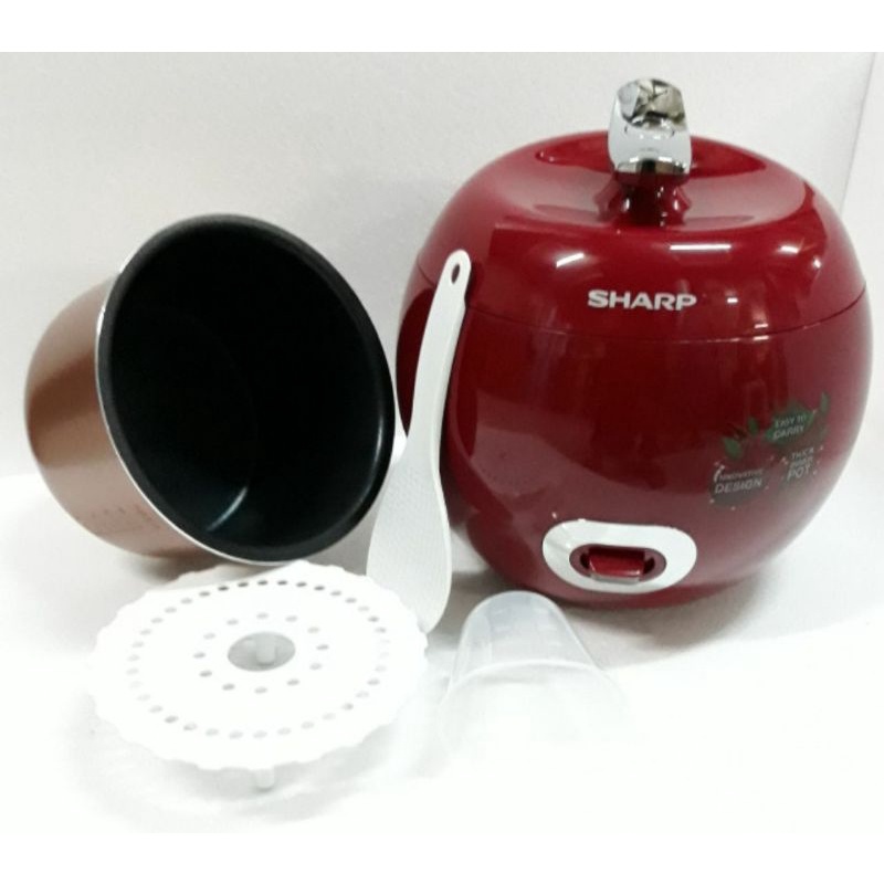 SHARP Rice Cooker / Magic Com Apple 0.72 Liter KS-P8MY-RD