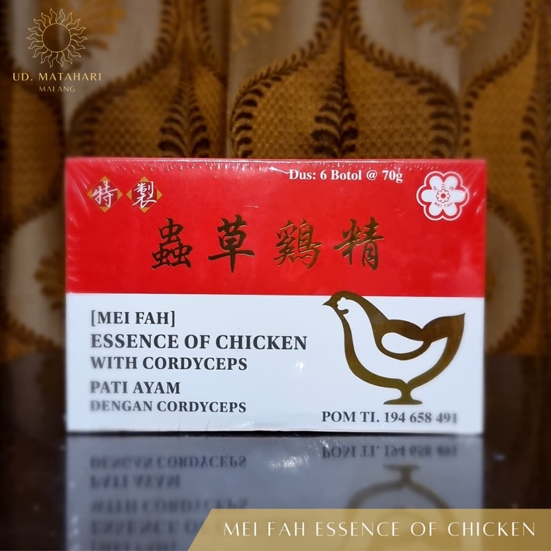 MEI FAH ESSENCE OF CHICKEN WITH CORDYCEPS - CHONG CAO JI JING - PATI AYAM DENGAN CORDYCEPS |  OBAT H