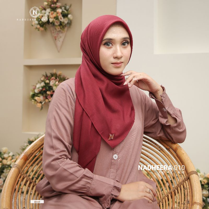 hijab jilbab kerudung segiempat voal Nadheera N010