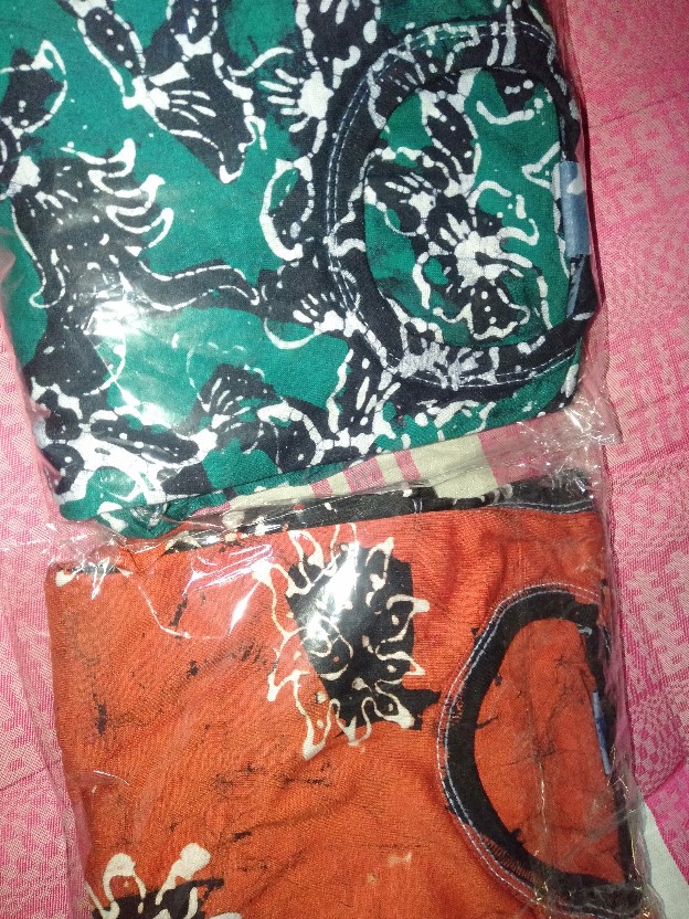 Stelan Singlet Anak Motif Batik Tuban