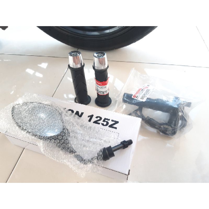 KIM - PAKET LENGKAP Spion 125z Set Handgrip dan Jalu PCX pnp Honda Yamaha