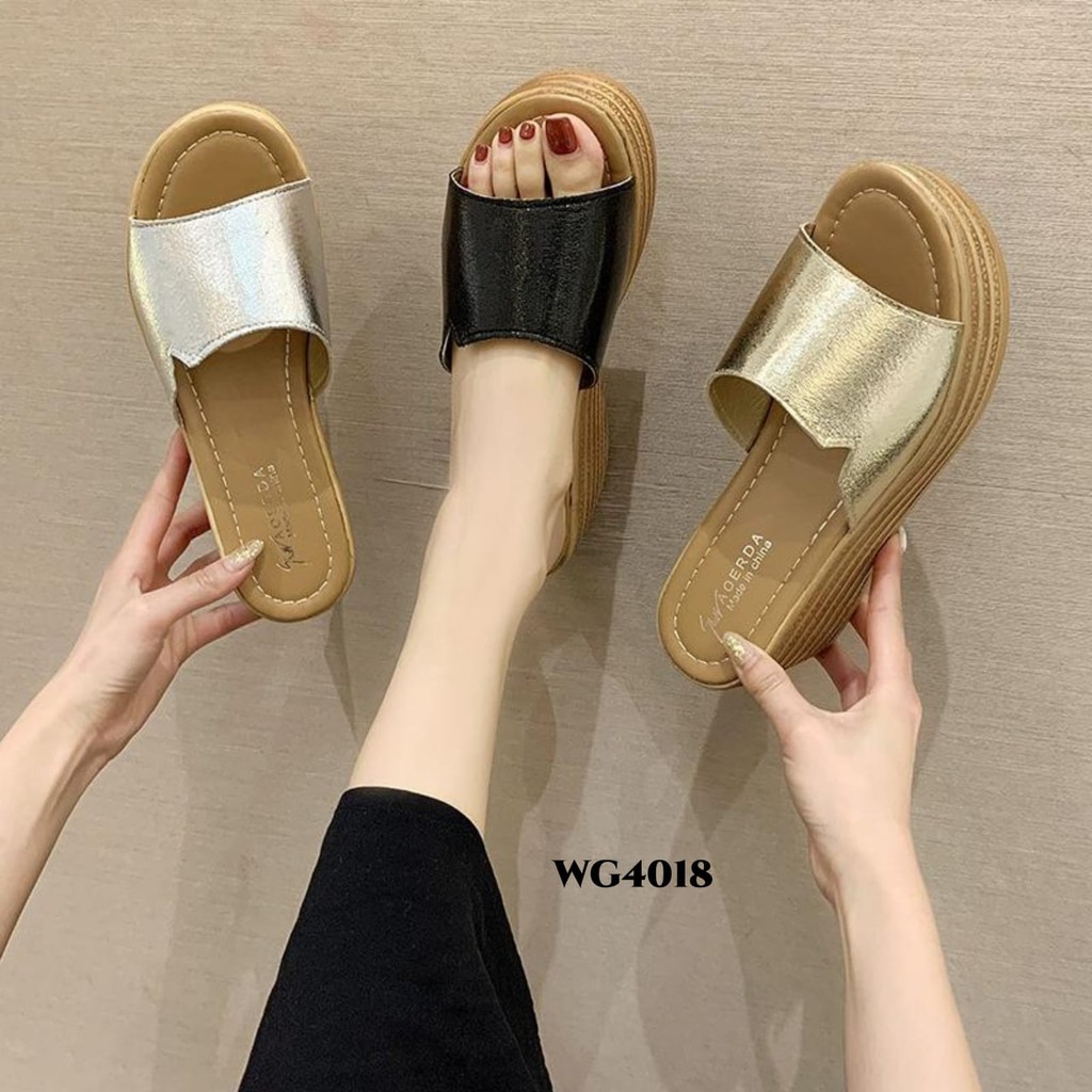 WYN WEDGES SANDAL FASHION WANITA WG4018