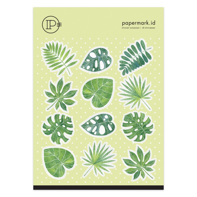 

Sticker Sticky Goodies Tropical Leaves by Papermark