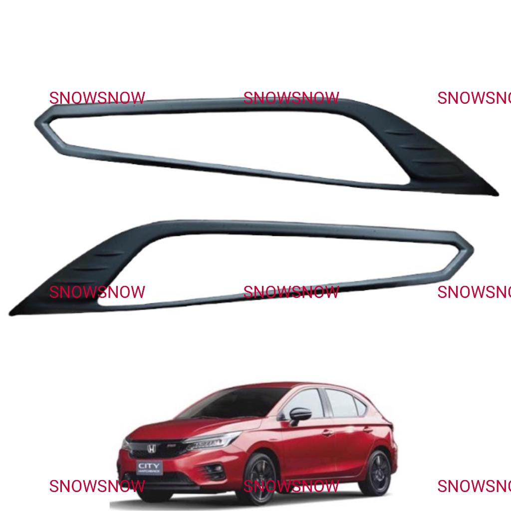 Garnish Lampu Depan City Hatchback 2021 2022 Up Hitam Chrome
