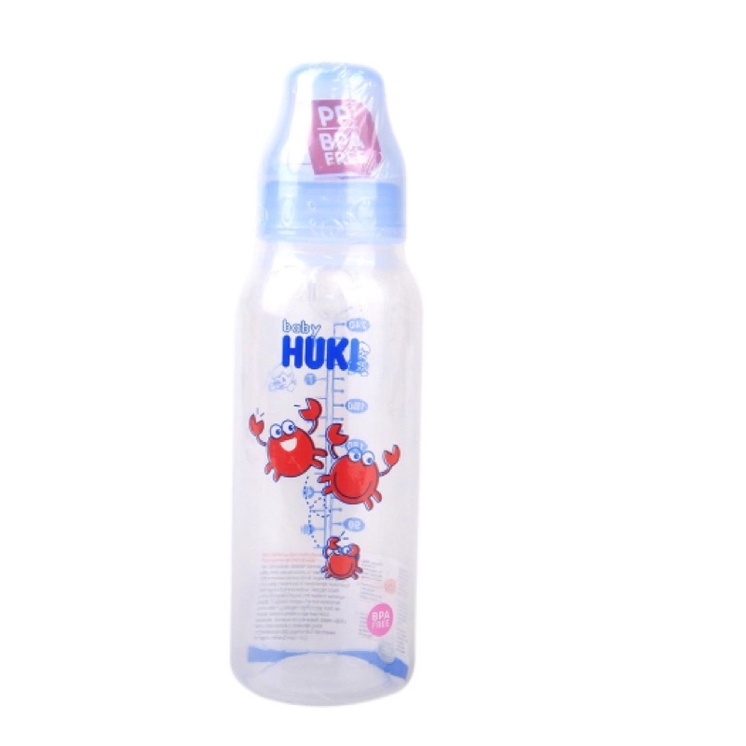 Botol Susu Bayi Huki Besar 240ml/BOTOL BAYI Dot Gepeng BAHAN 100% ECO-FRIENDLY (RAMAH LINGKUNAN)G