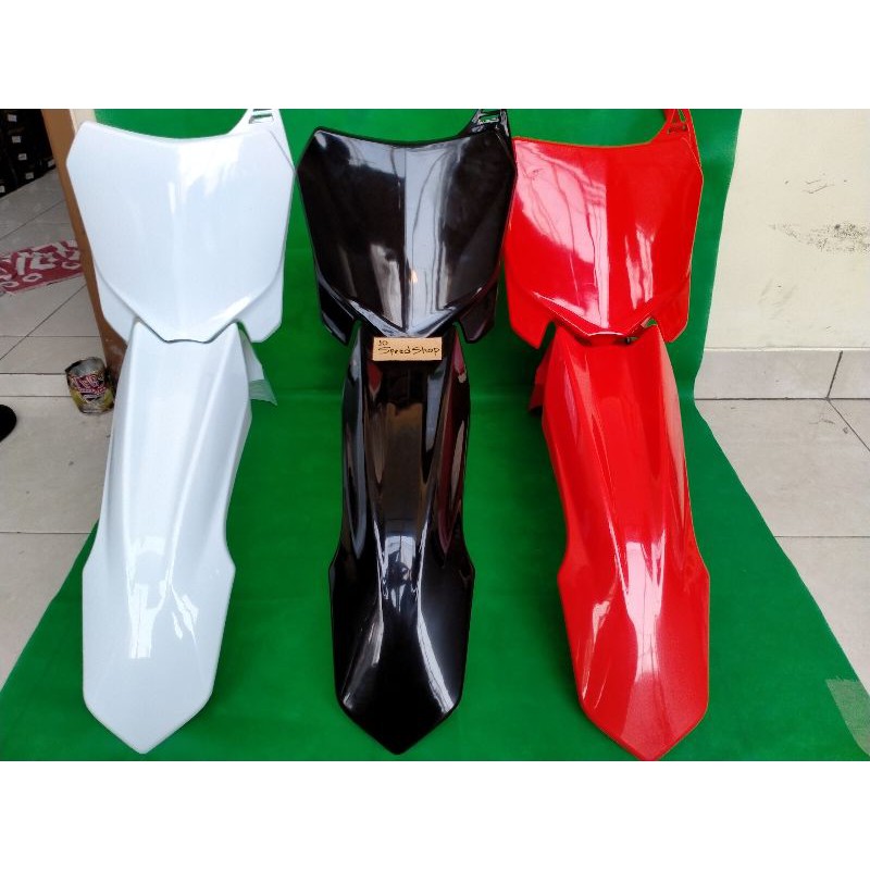 Spakbor Depan Crf  250 Set Papan Nomor Crf 250 Bahan Plastik Abs Papan Nomor Crf 250 Set Spakbor