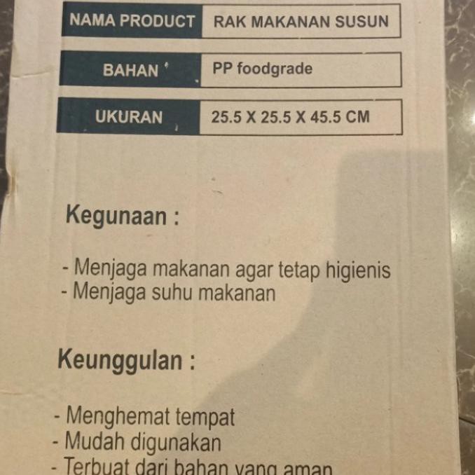 Murah Rak Makanan 4 Susun /Tudung Saji 4 Susun Bagus