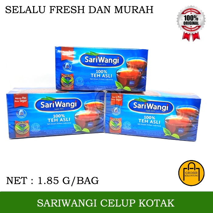 

SARIWANGI CELUP KOTAK TEH WANGI SEDUH