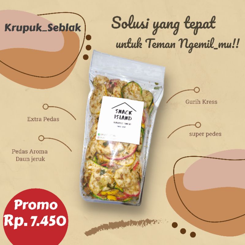 

Krupuk seblak pedas 100 geram