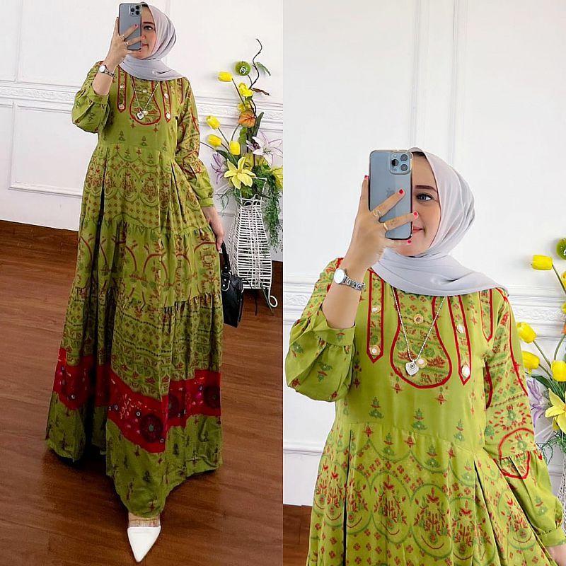 ULYA DRESS GREEN
