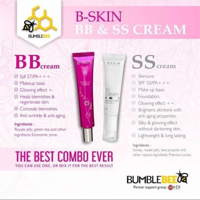 B-SKIN HDI DUO COMBO BB CREAM & SS CREAM