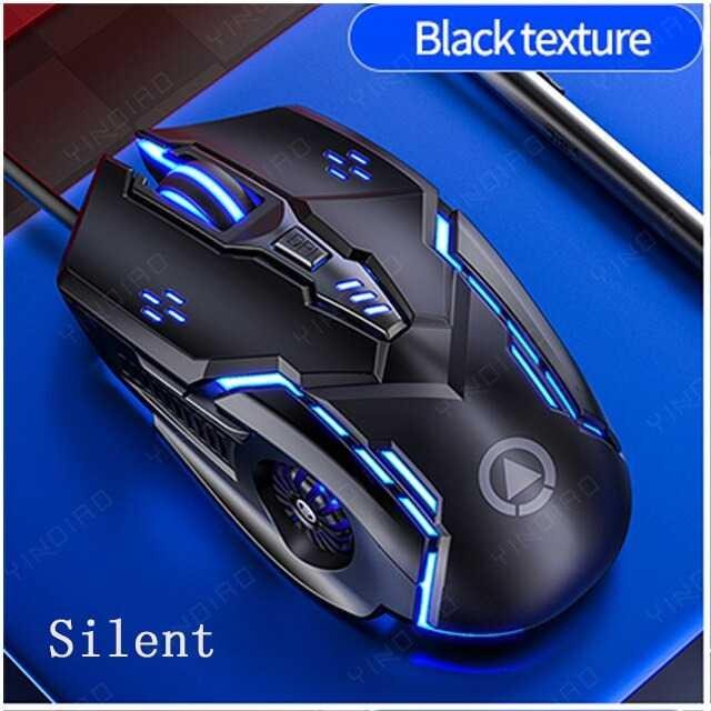 Mouse Gaming LED RGB 3200 DPI Silent Version - G5 - Black