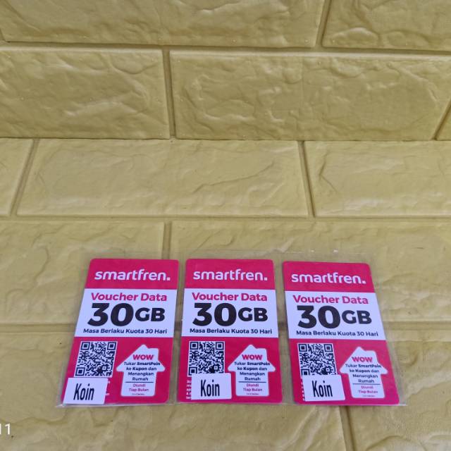 Smartfren 30GB || Voucher isi ulang kode bisa dikirim via chat