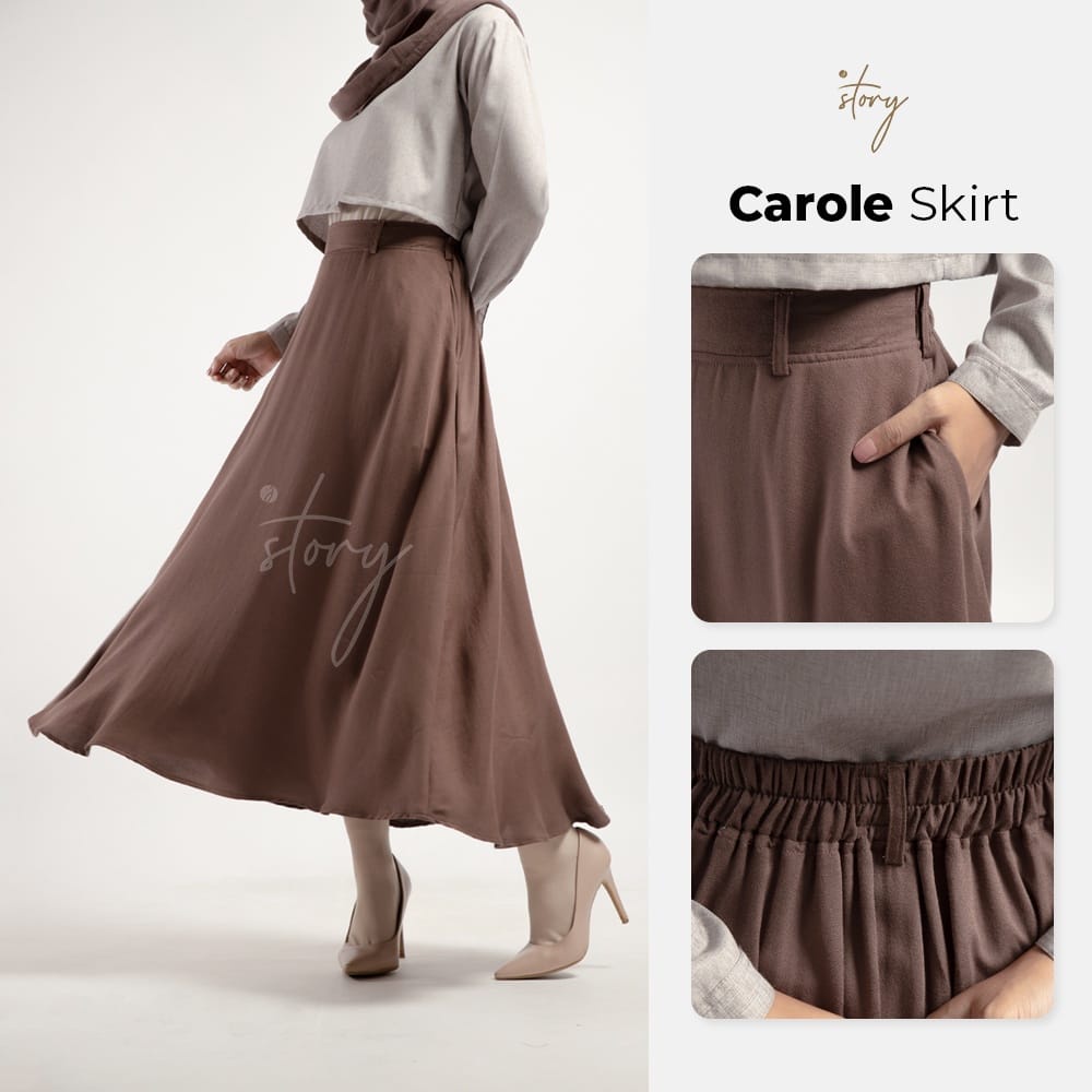 Jstory Carole Skirt - Skirt Terbaru - Rok Rayon Premium - rok lucu